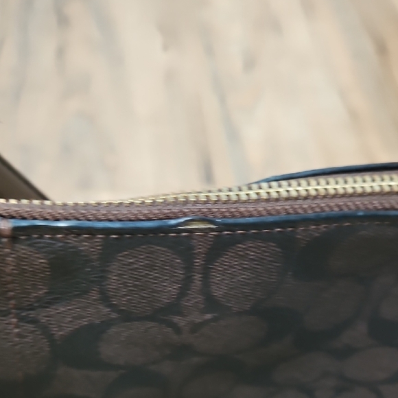 Coach Signature Marlon Women's Dark Brown and Tan Hobo Bag - Picture 13 of 17